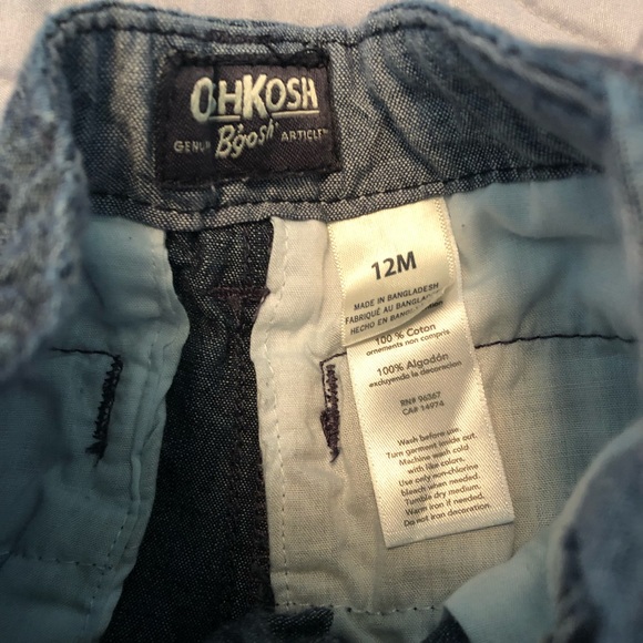 OshKosh Denim Shorts - 12mo - Picture 3 of 3